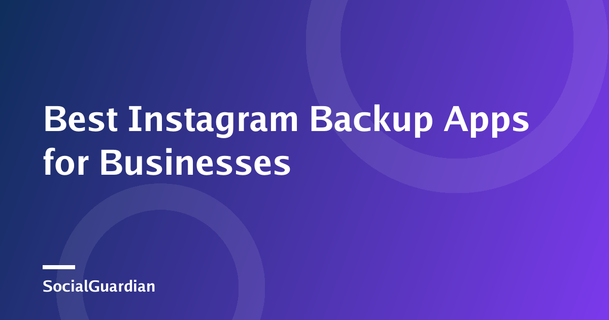 Business team reviewing an Instagram backup archive